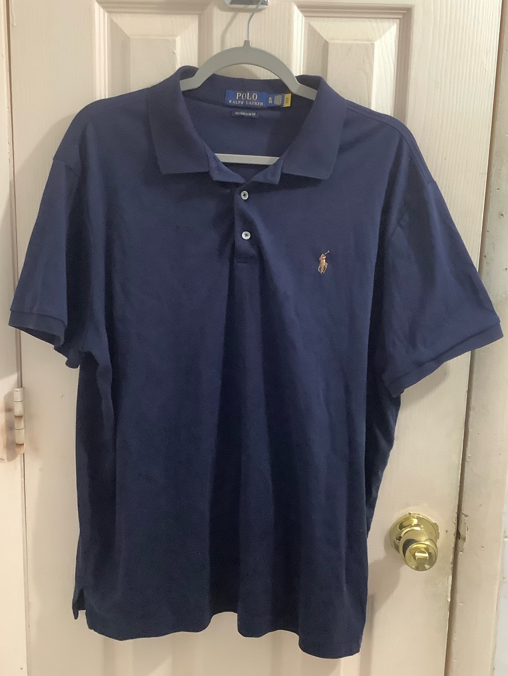 Ralph Lauren Men’s Navy Blue Polo Shirt with Embroidered Pony